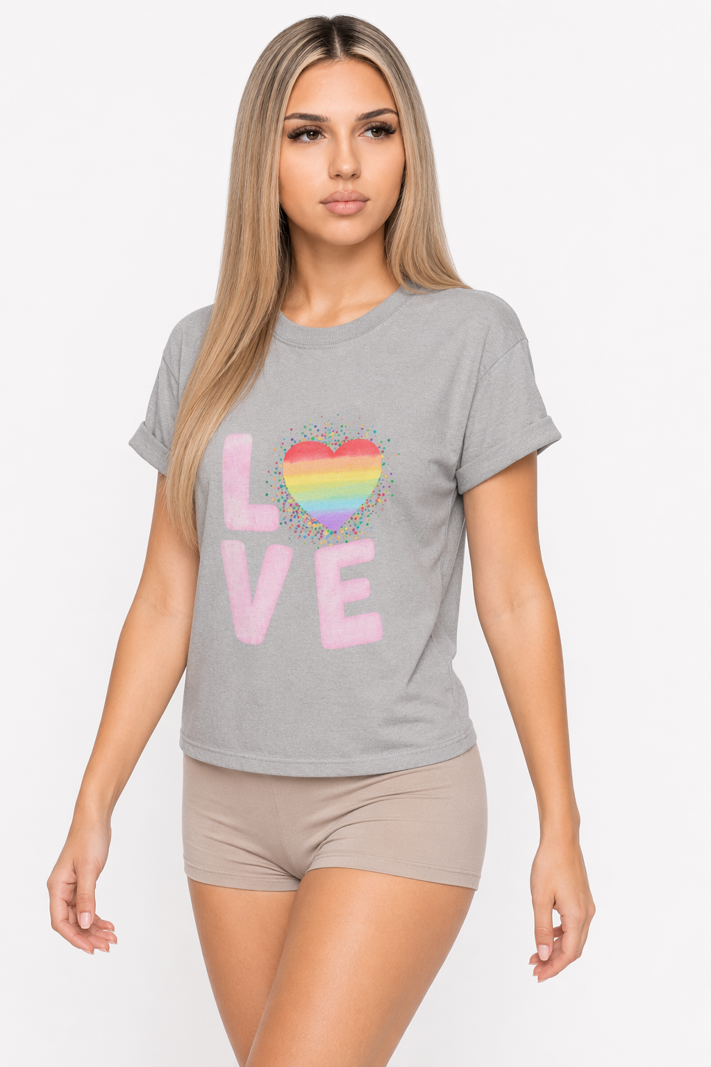 Children Adore Themed T-Shirt Sport Grey