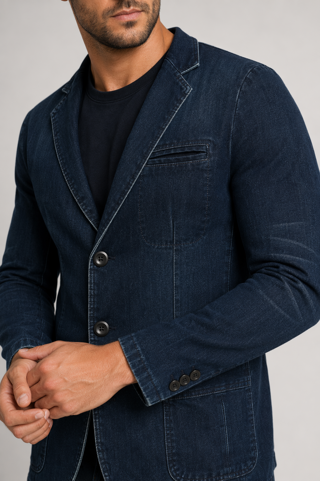 Denim Sports Jacket for Men Default