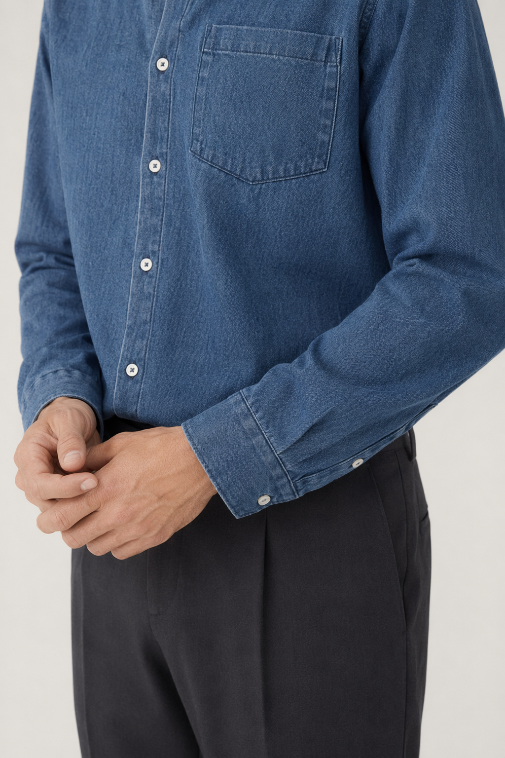 Relaxed Fit Men's Denim Top Default