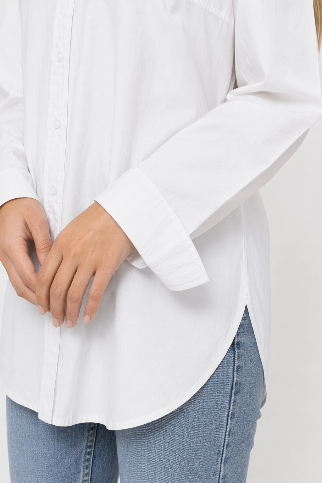 Relaxed Fit Longline Women's Blouse Default