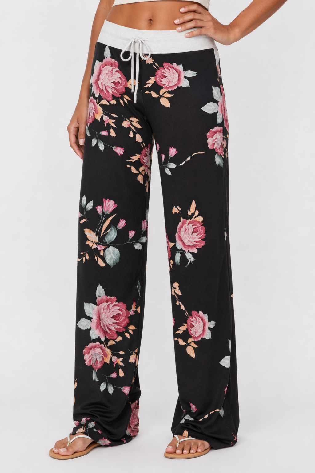 Flexible Women's Casual Trousers Black