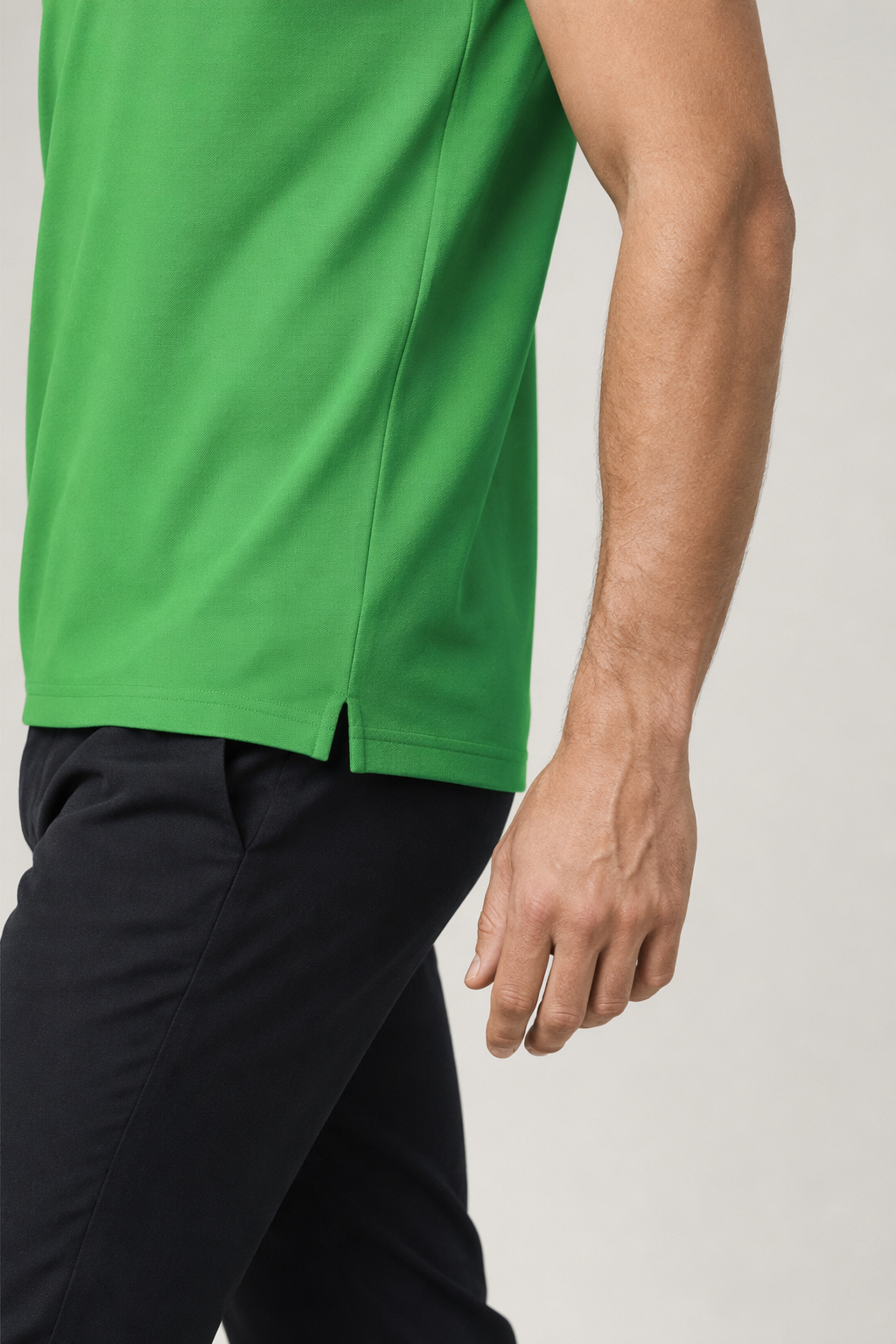 Casual Polo Shirt for Men with Short Sleeves Green