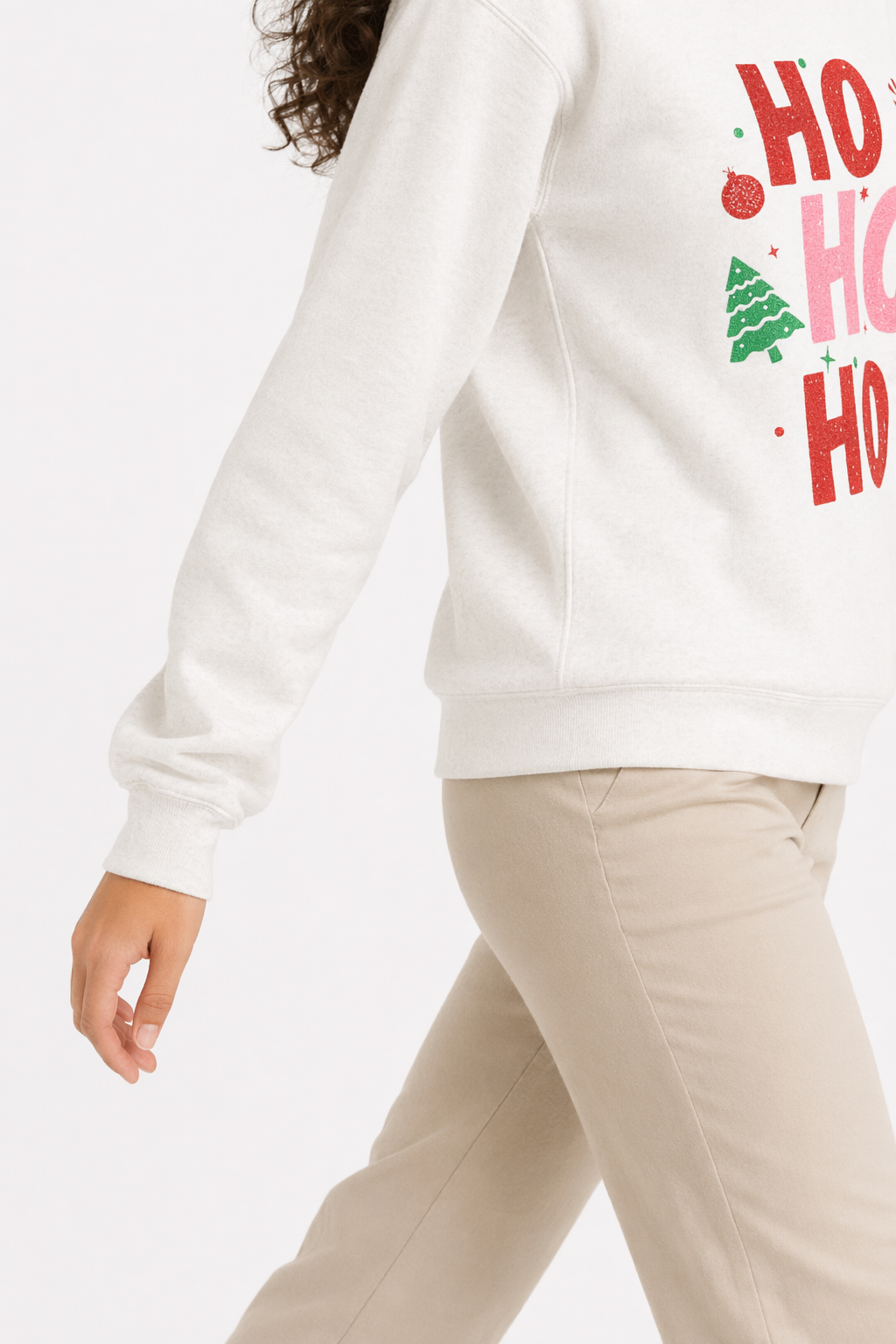 Holiday Sweatshirt for Women White