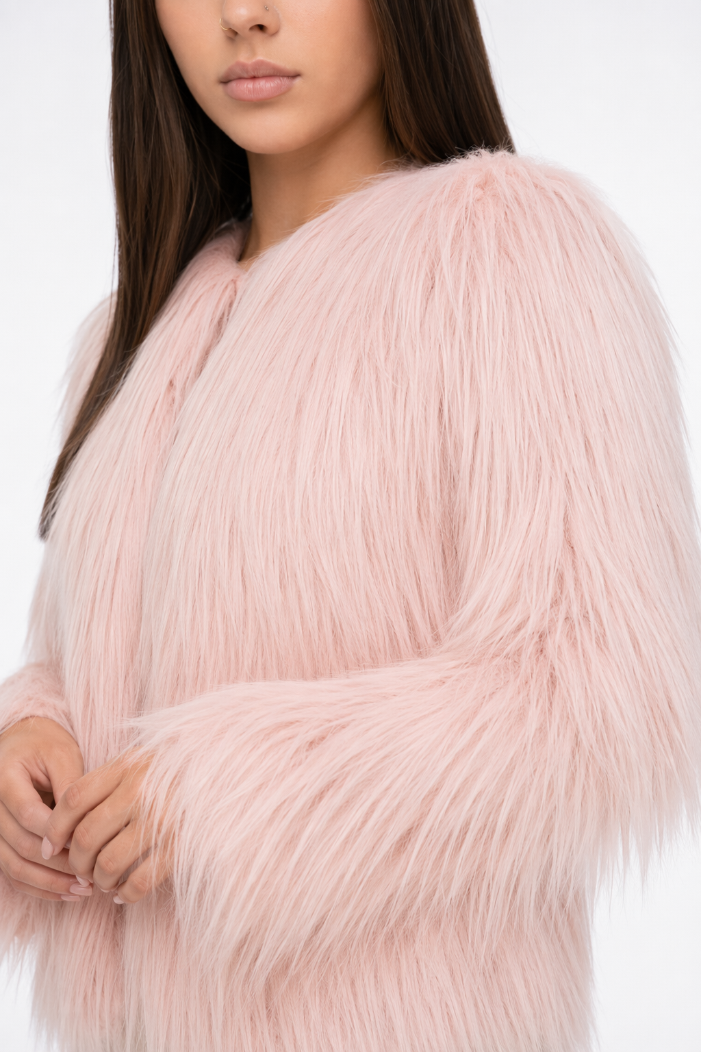Puff Sleeve Women's Jacket Pink