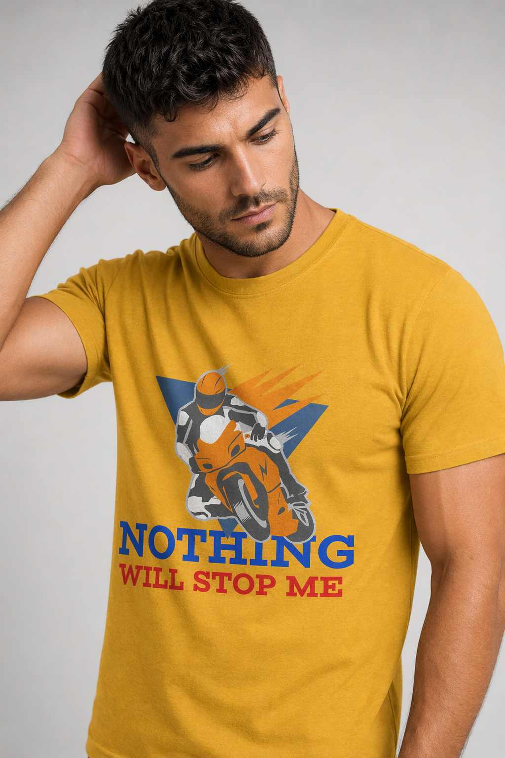Nothing Will Hinder Me Men's T-Shirt Gold