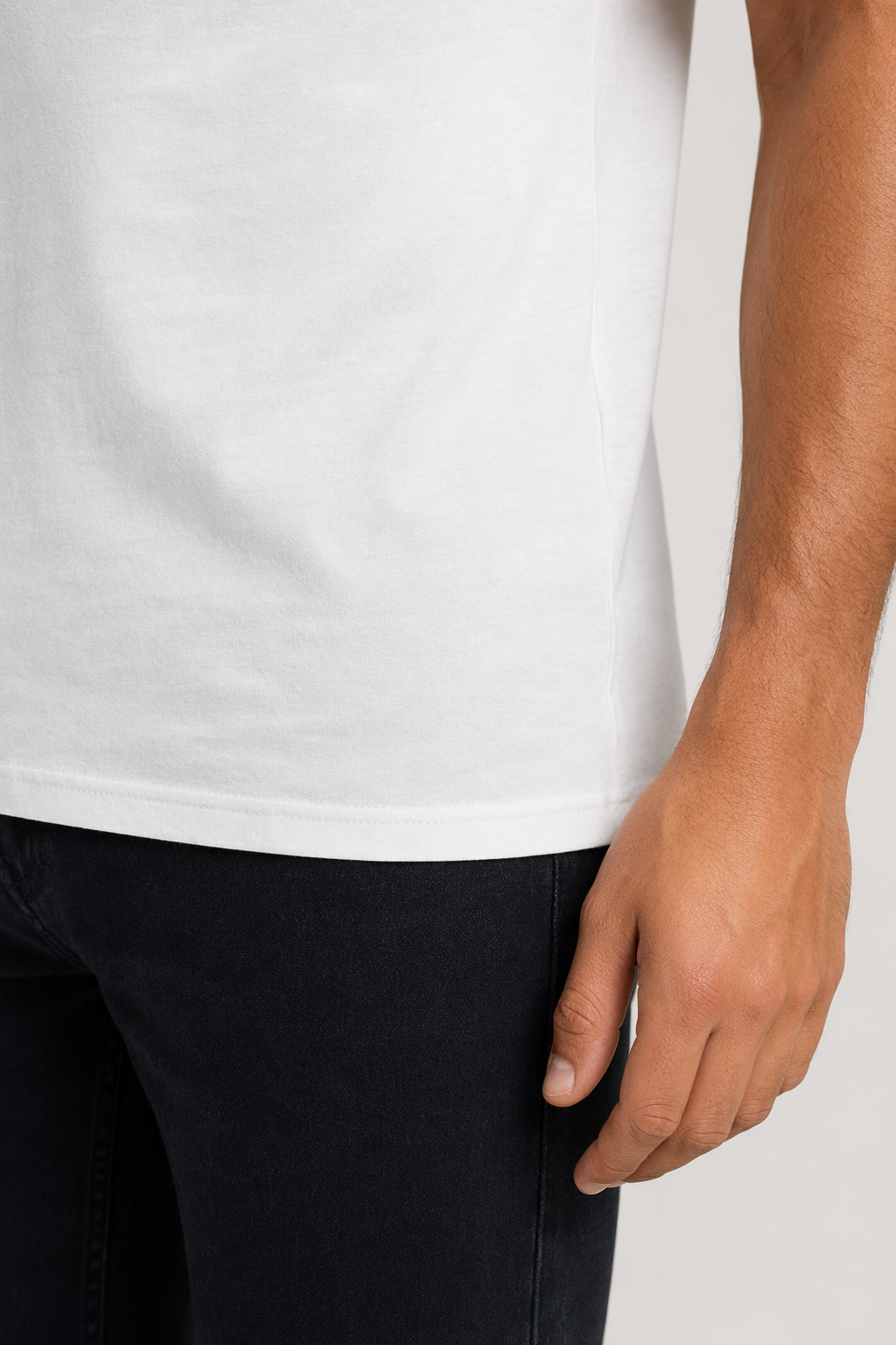 Men's Logo T-Shirt for Burpee Exercise White