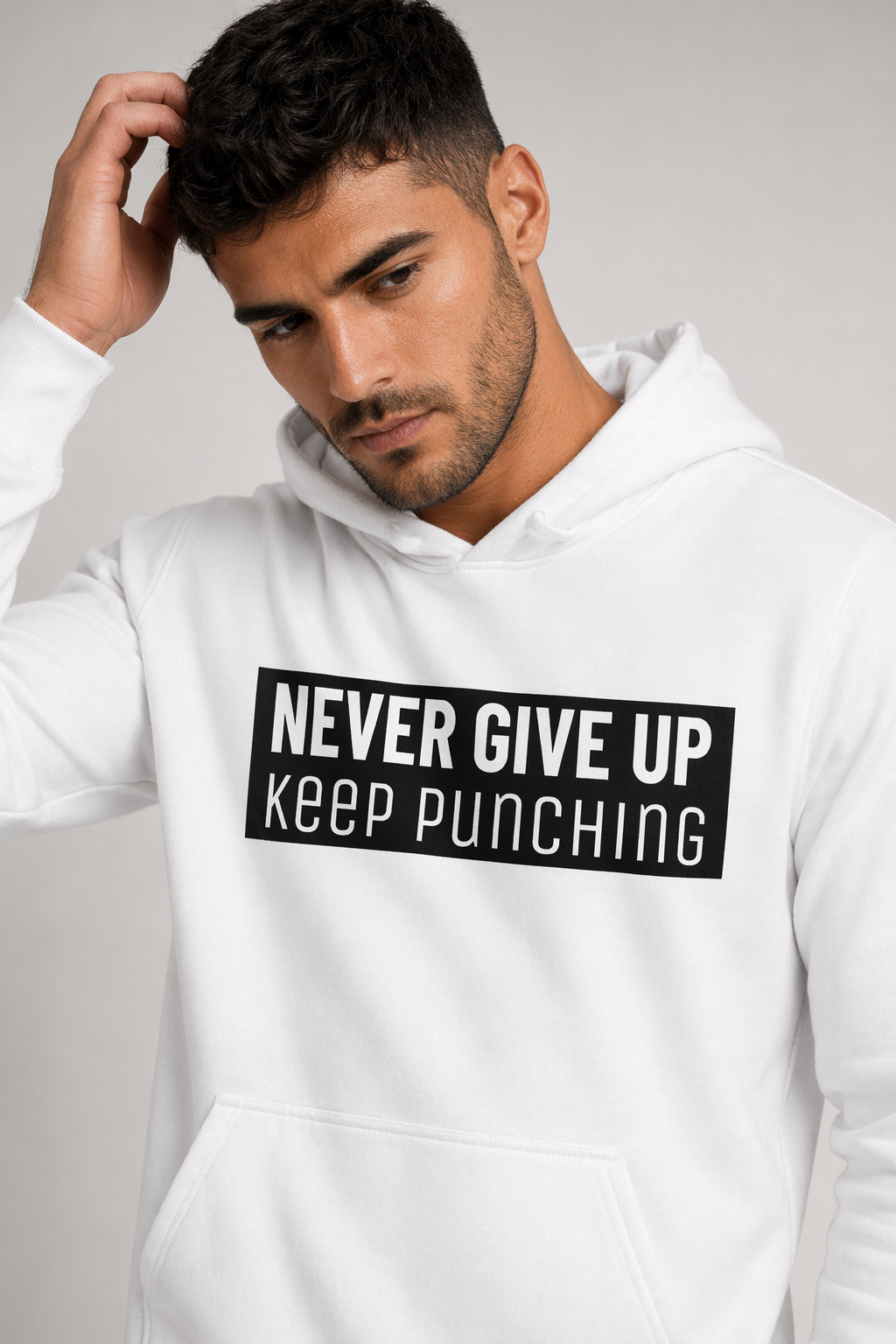 Men's Perseverance Pullover Hoodie White