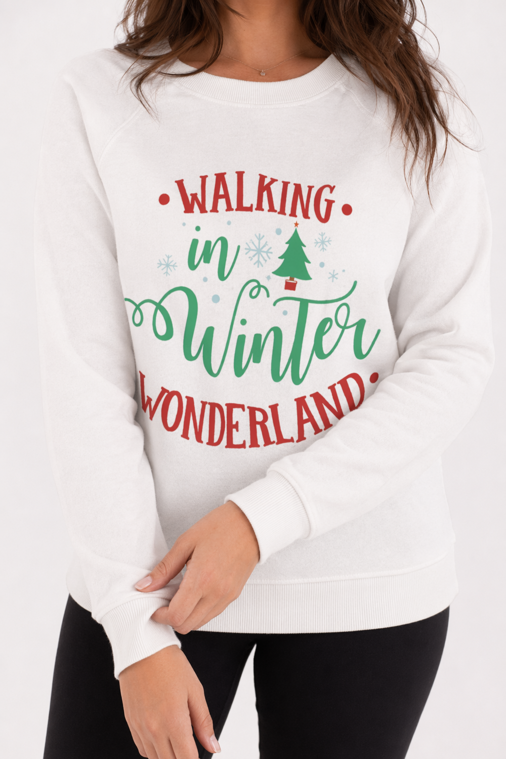 Winter Delight Women's Sweatshirt White