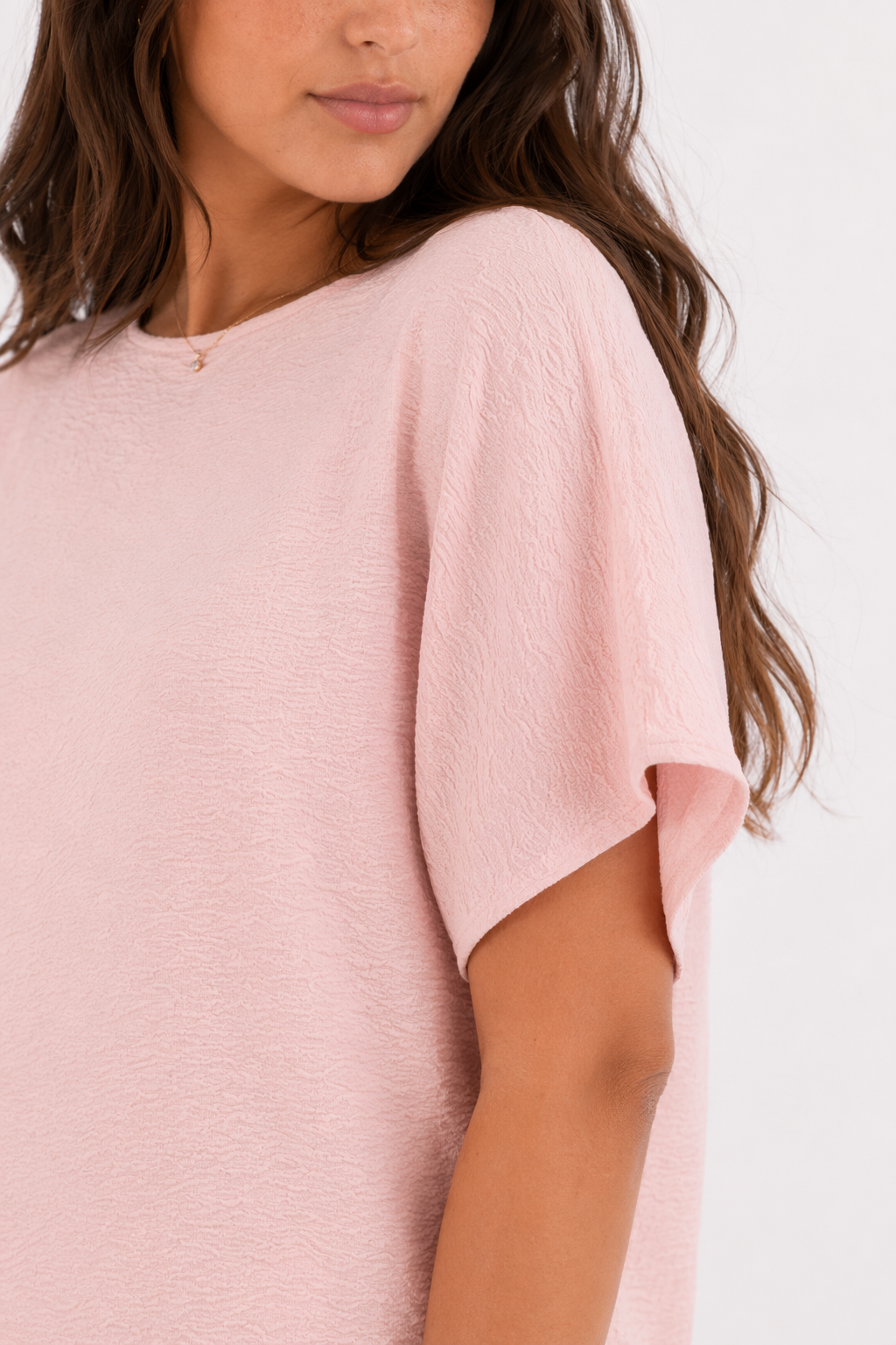 Casual Loose Fit Summer Top for Women Pink