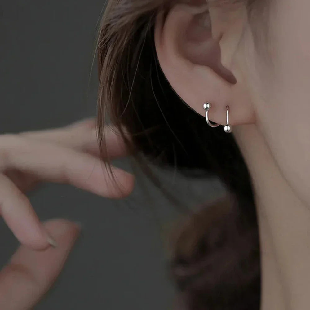 Spiral Earrings with a Delicate Design