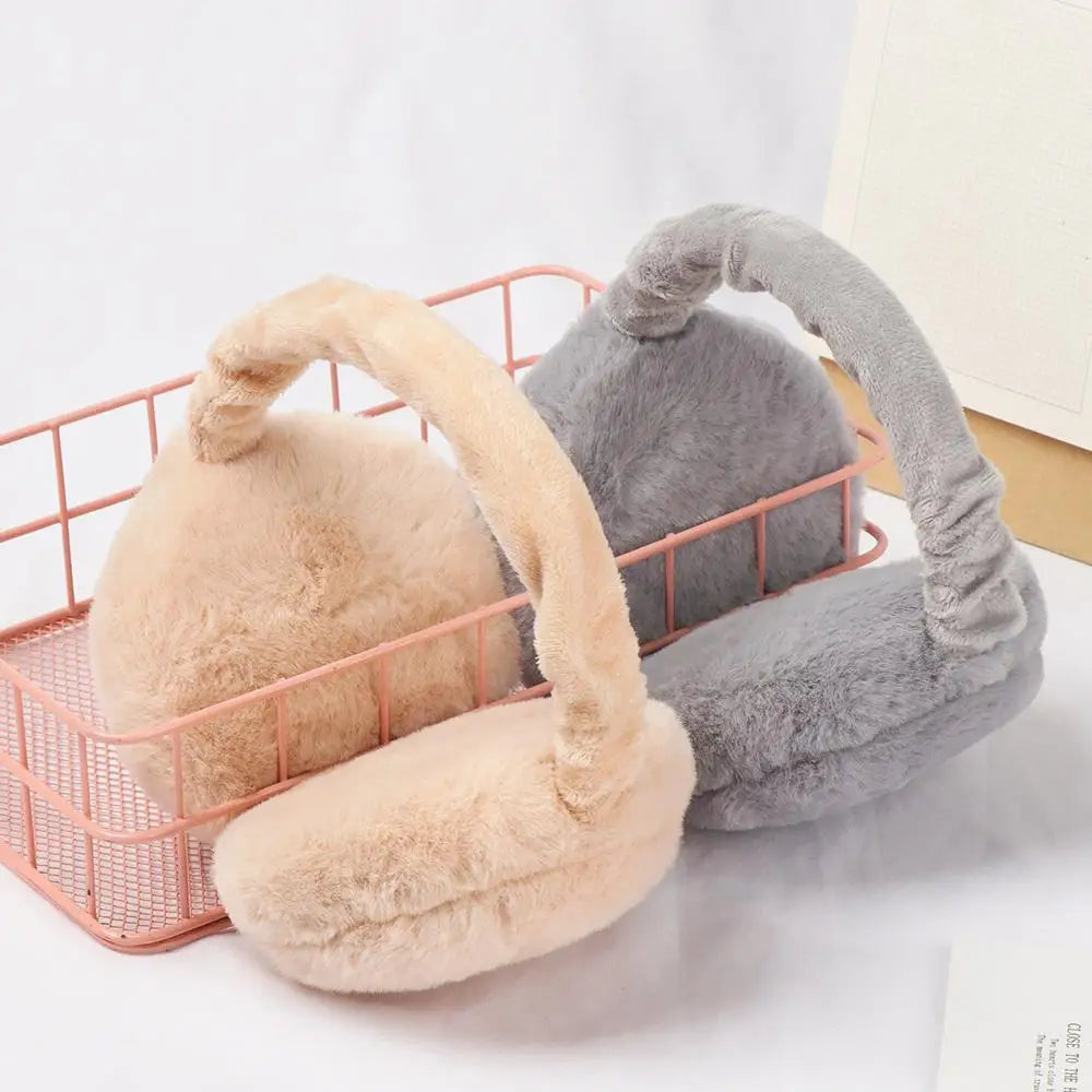 Fuzzy Ear Warmers for Winter