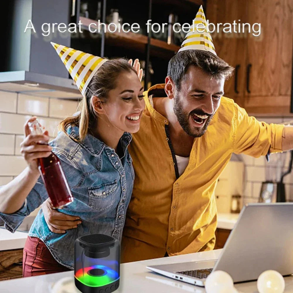 Bluetooth Speaker with Color-Changing Lights