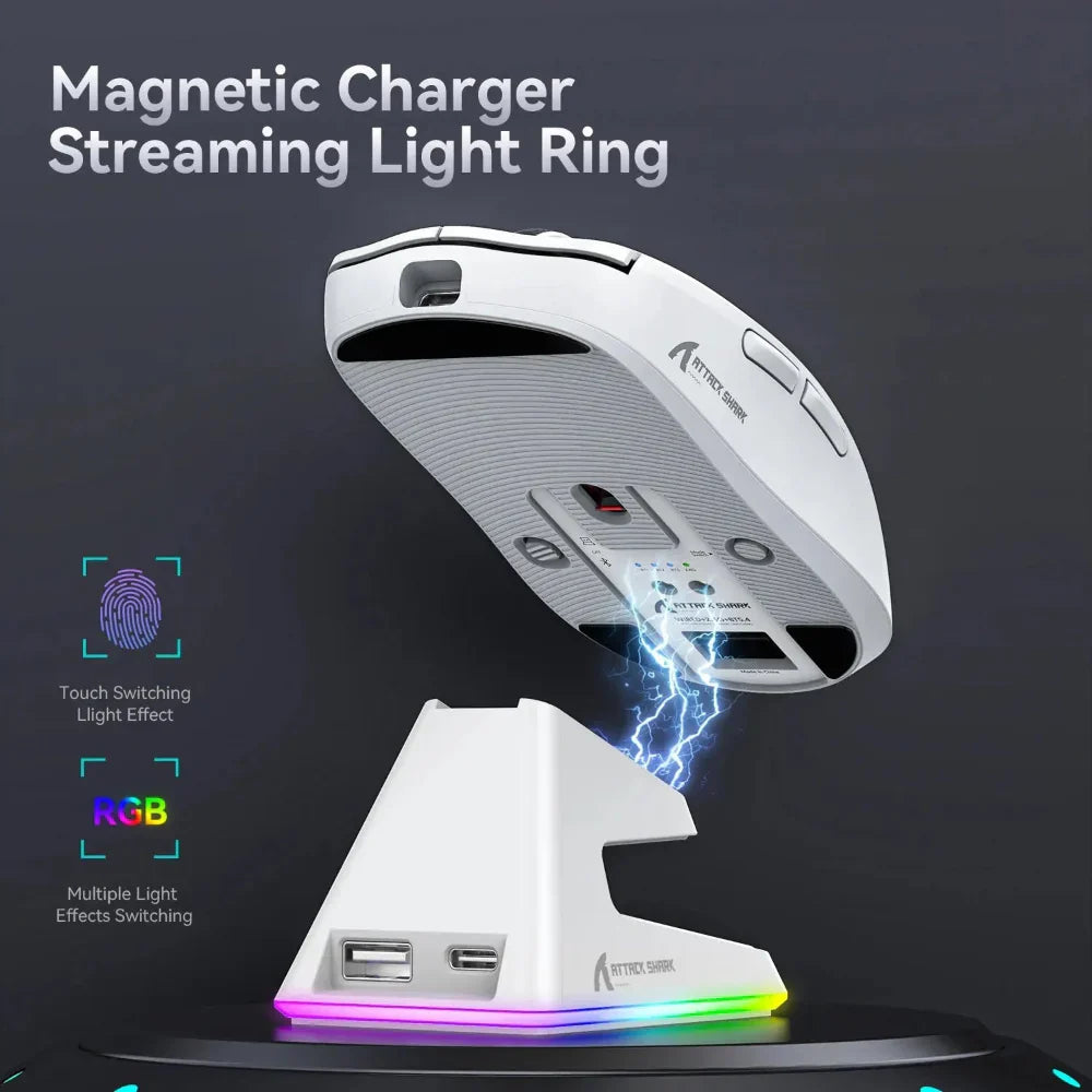 Powerful X6 Tri Mode Wireless RGB Bluetooth Mouse