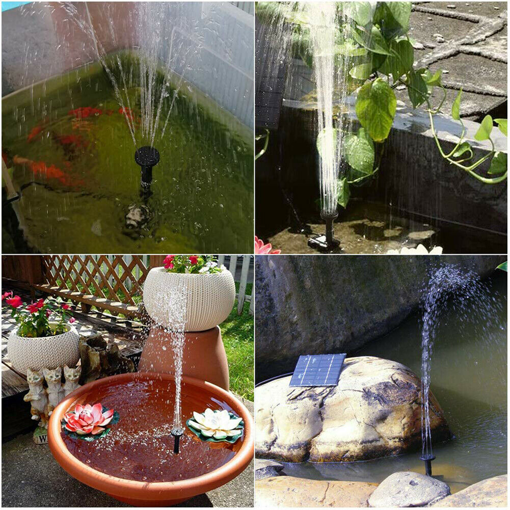 Solar-Powered Garden Fountain