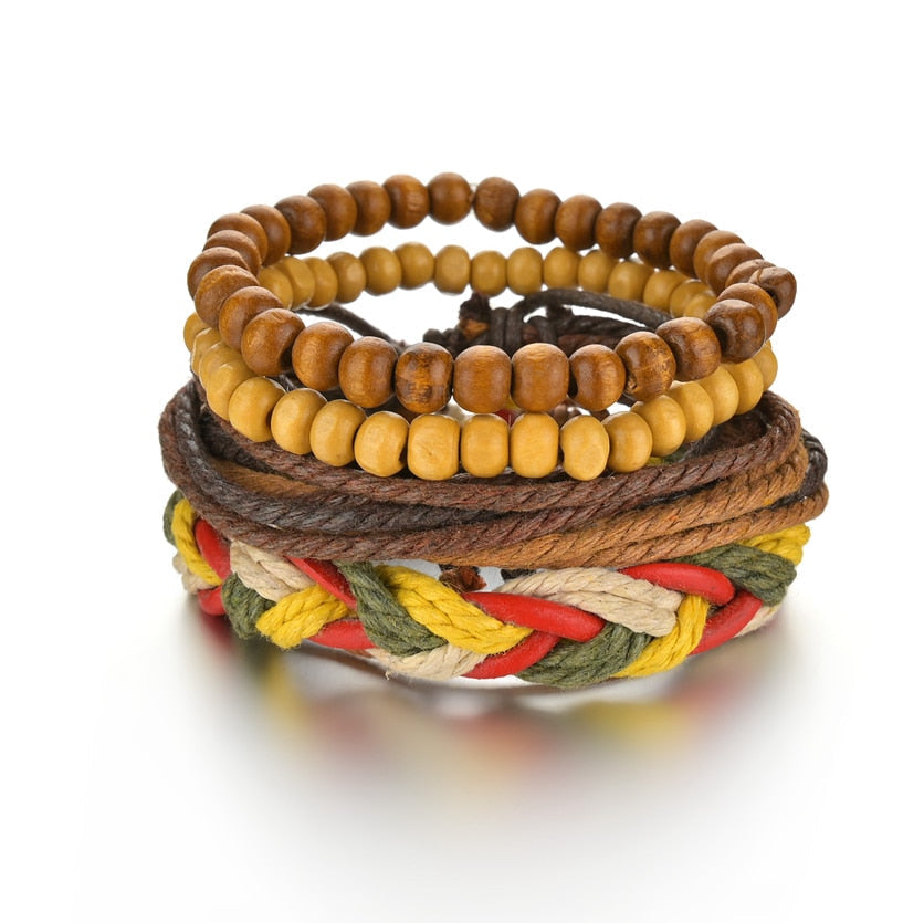 Contemporary Men's Layered Wristband