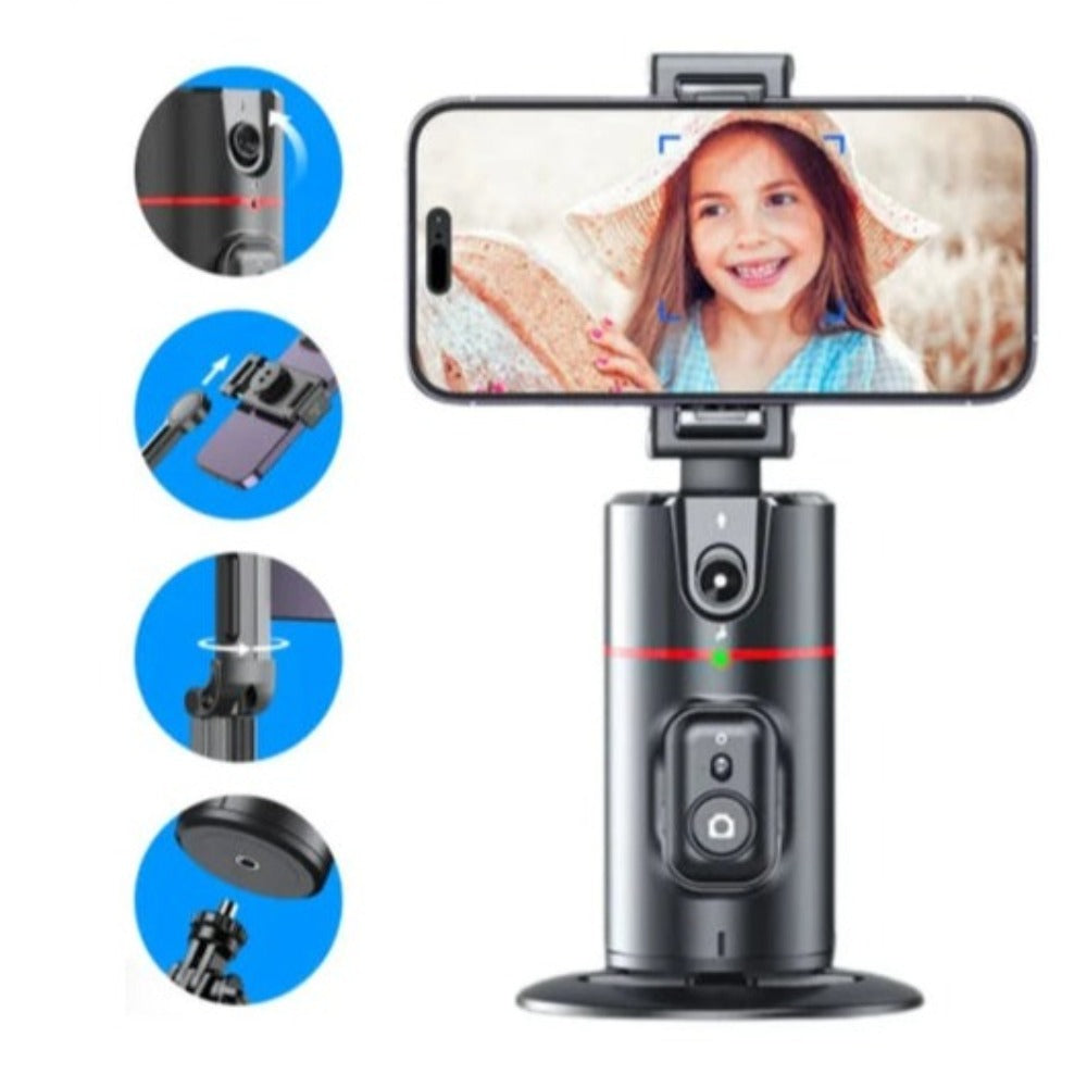 SmartTrack Stabilizer: Precise Facial Tracking with Detachable Selfie Light