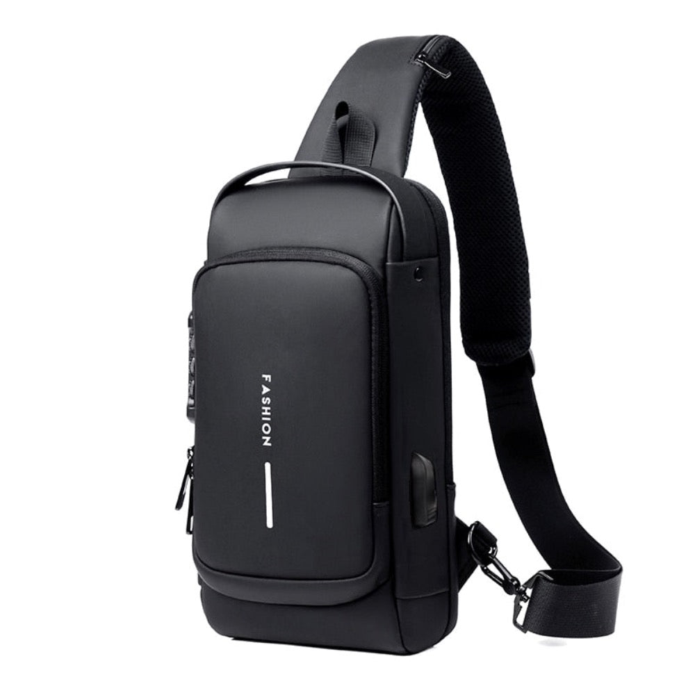 Antitheft Locking Crossbody Shoulder Bag