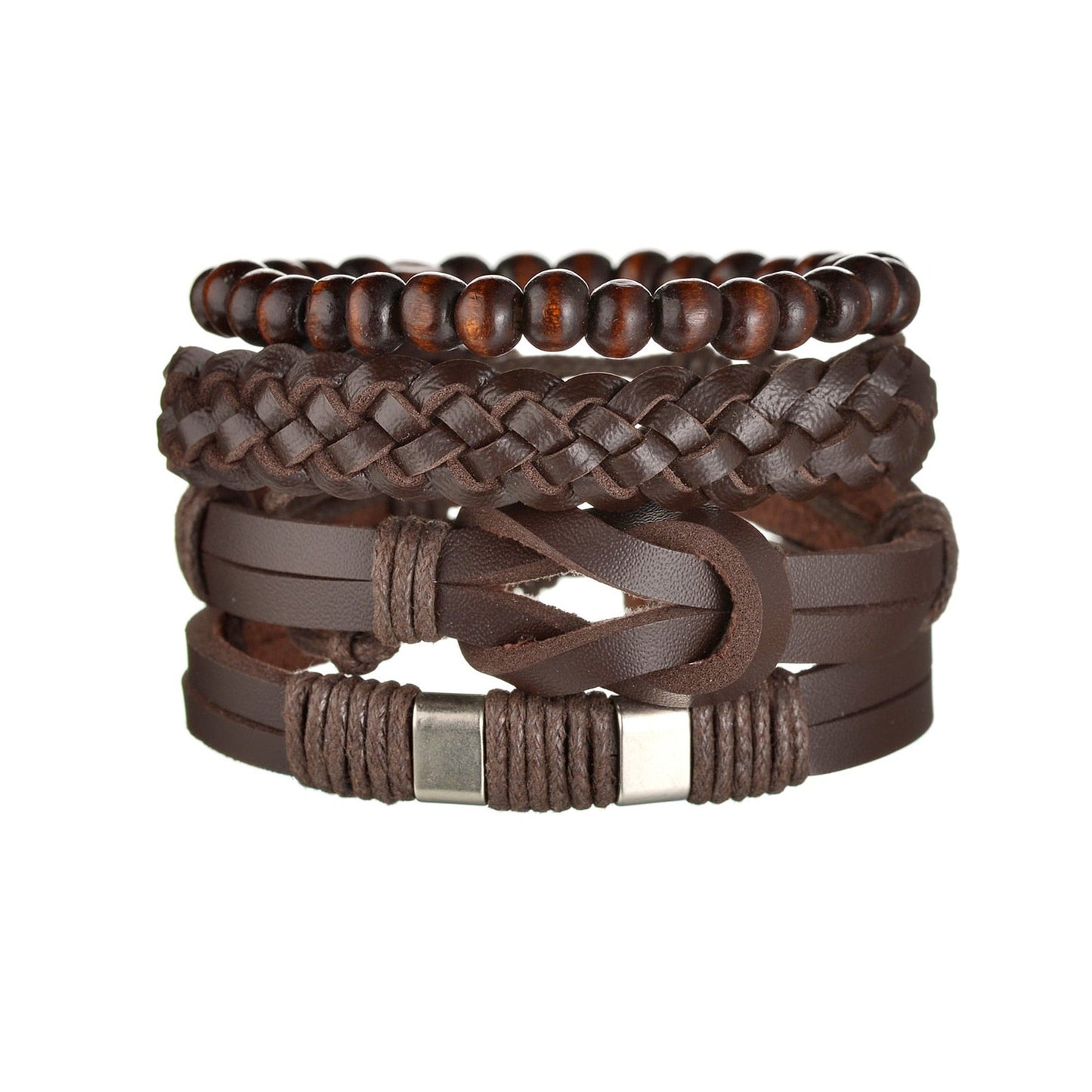 Contemporary Men's Layered Wristband