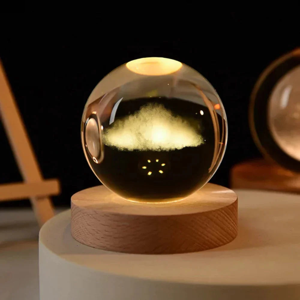 Crystal Ball Engraved with 3D Laser Technology