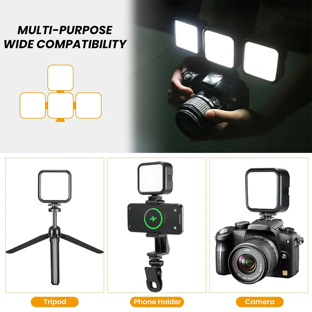 Compact Pocket RGB LED Camera Light
