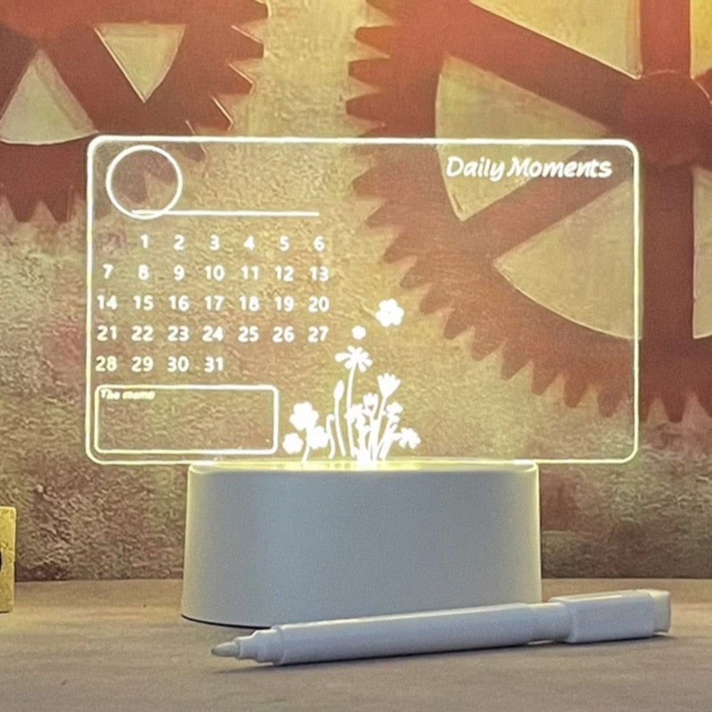 LED Calendar Board Night Light