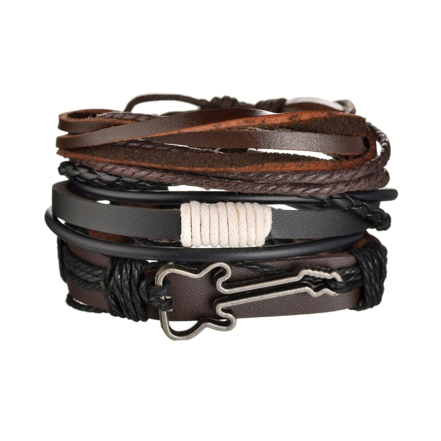 Contemporary Men's Layered Wristband
