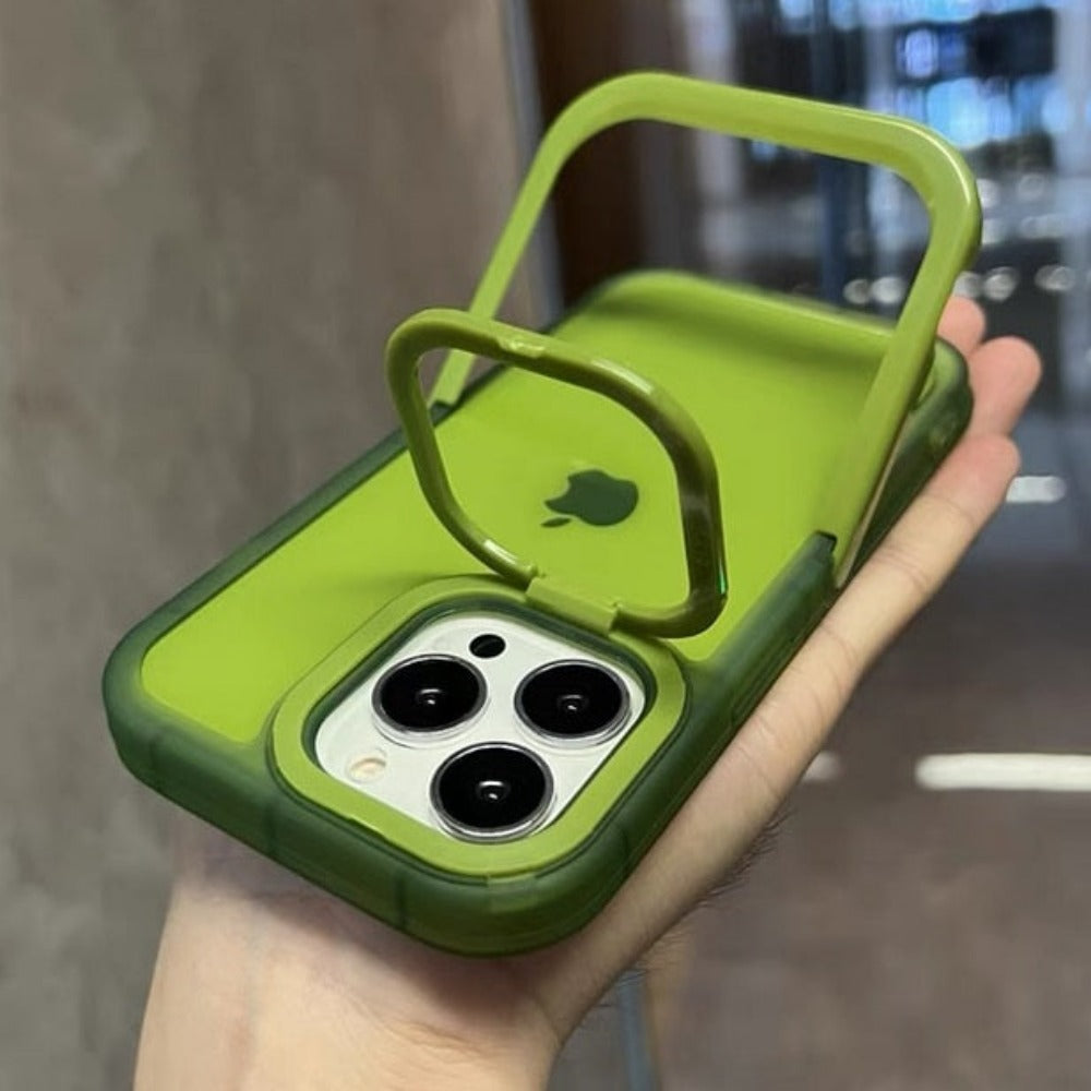 Clear Stand Case for iPhone with Transparent Design
