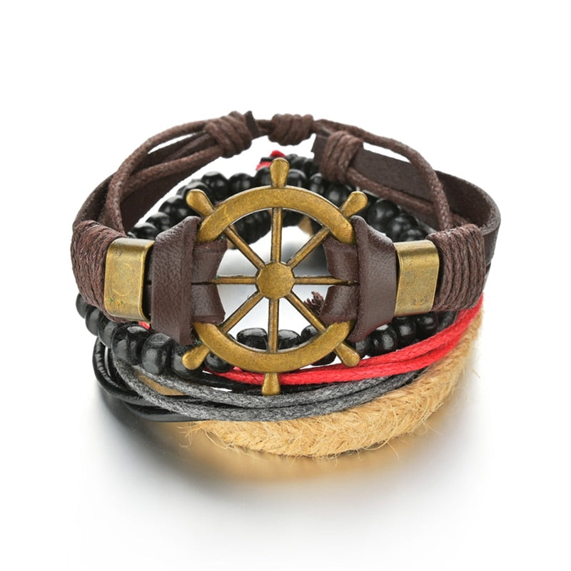 Gothic Layered Bracelet for Men