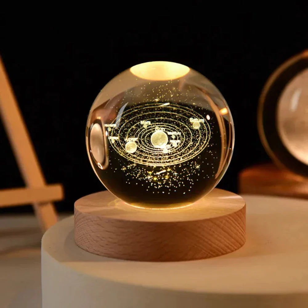 Crystal Ball Engraved with 3D Laser Technology