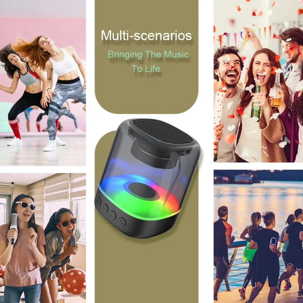 Bluetooth Speaker with Color-Changing Lights