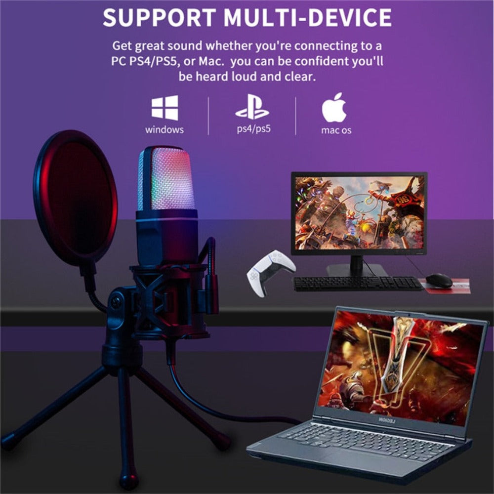 Gaming Desktop Microphone with RGB