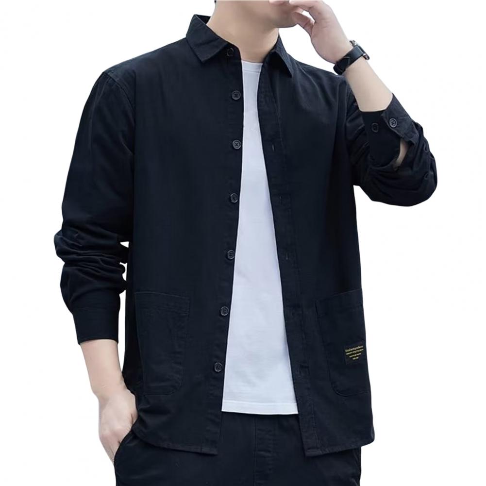 Men's Pocketed Button-Up Shirt