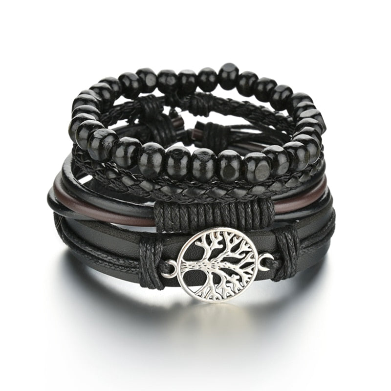Contemporary Men's Layered Wristband