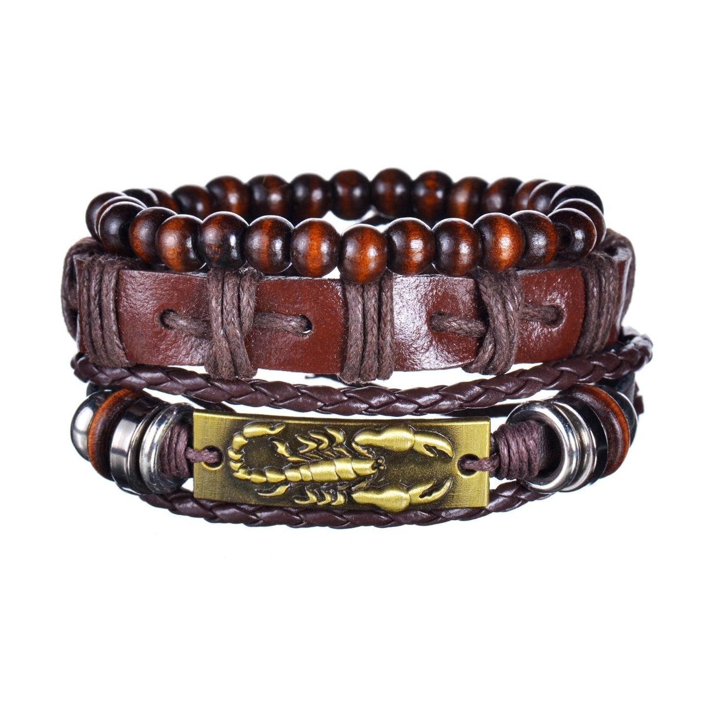 Gothic Layered Bracelet for Men