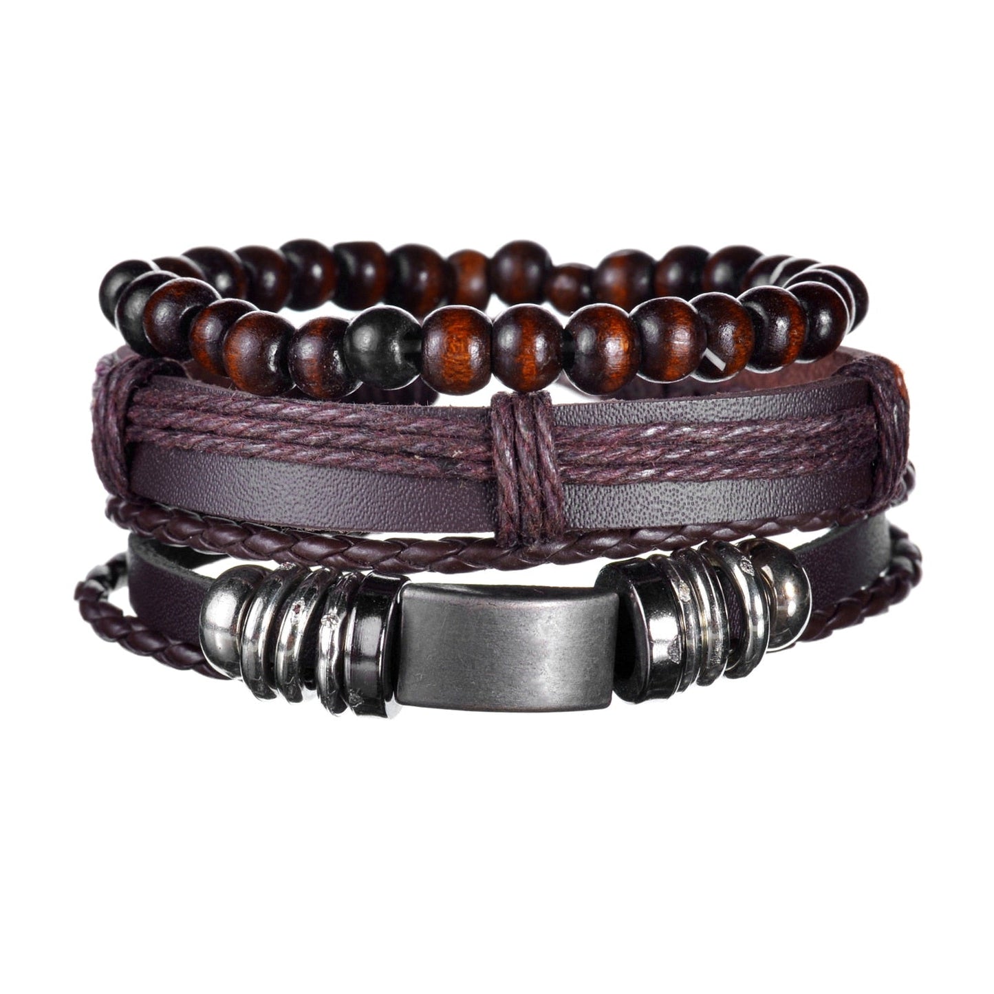 Contemporary Men's Layered Wristband