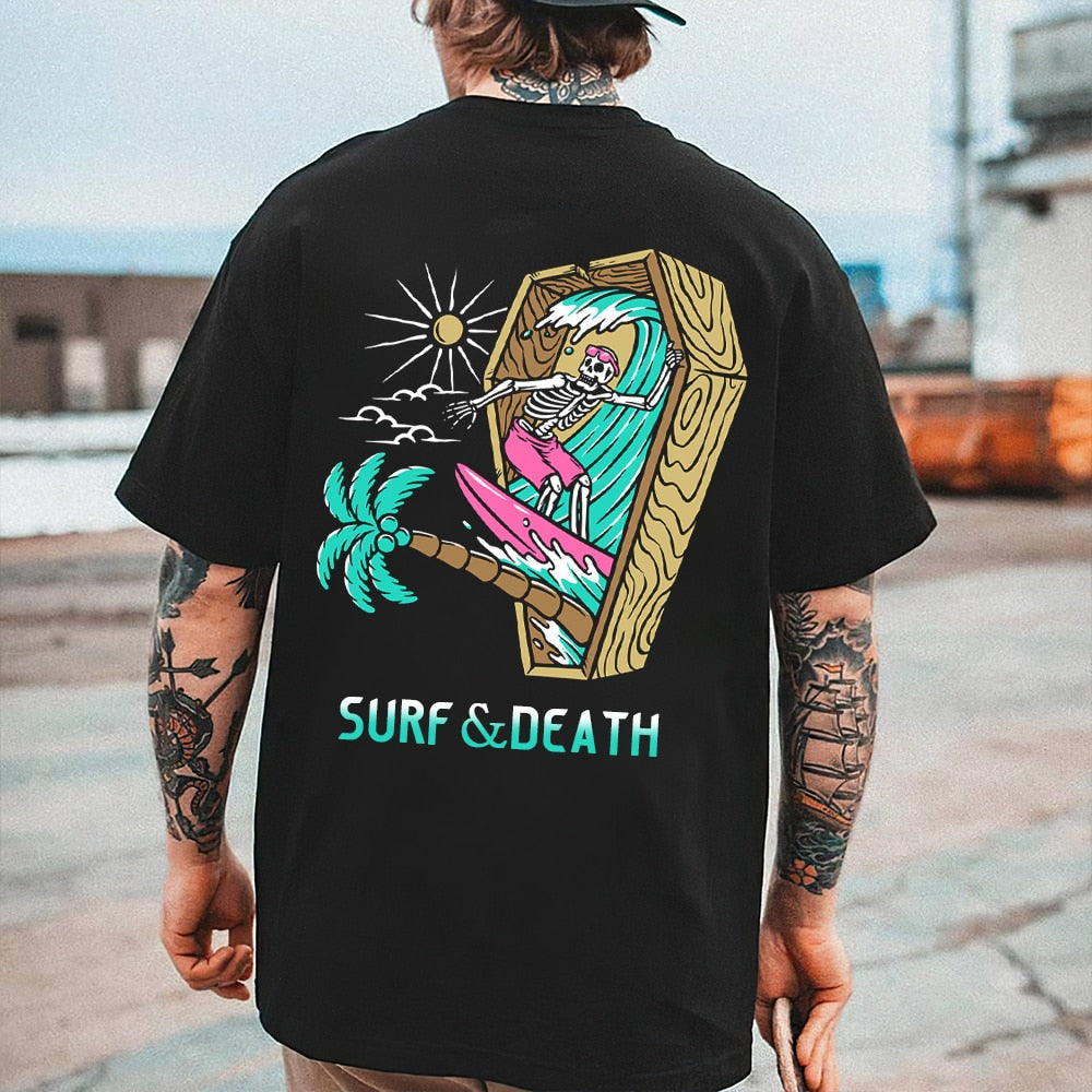 Skull Beach Themed Assorted Men's T-Shirt Collection