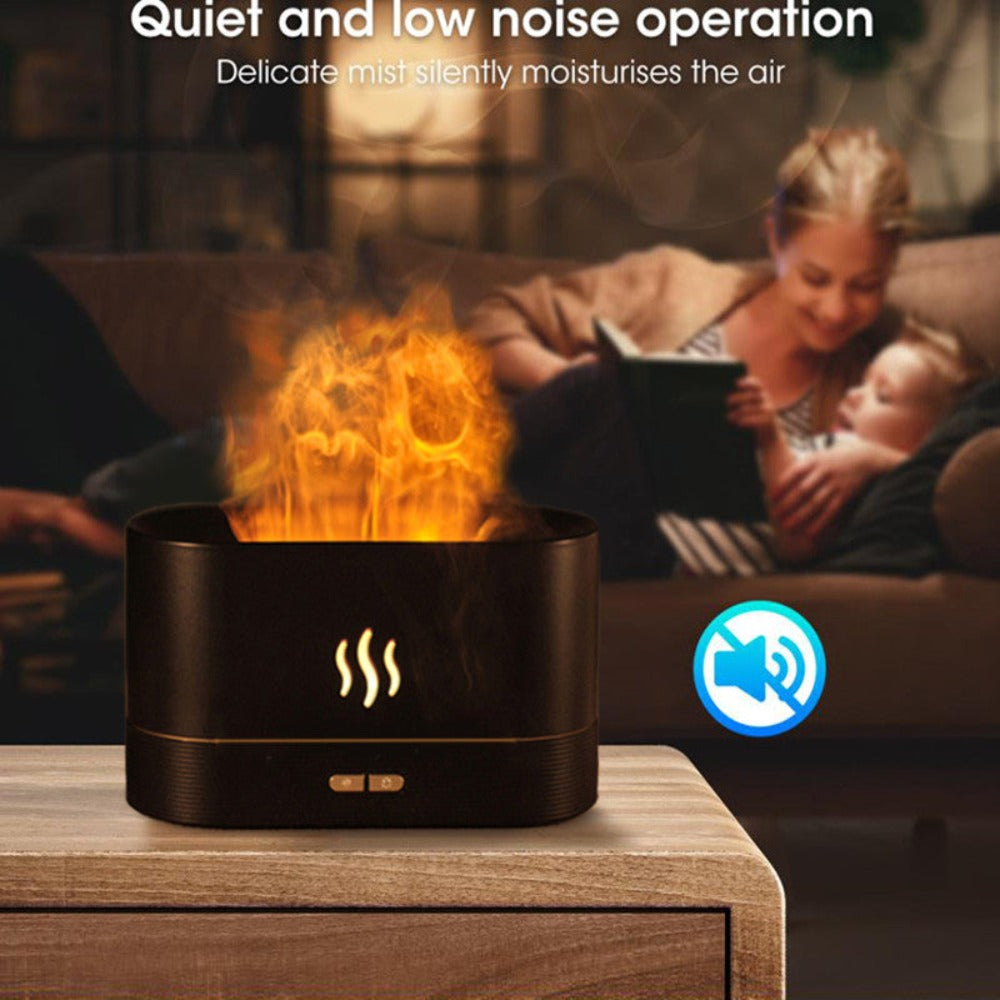 Essential Oil Diffuser with Fiery Effect and Timer
