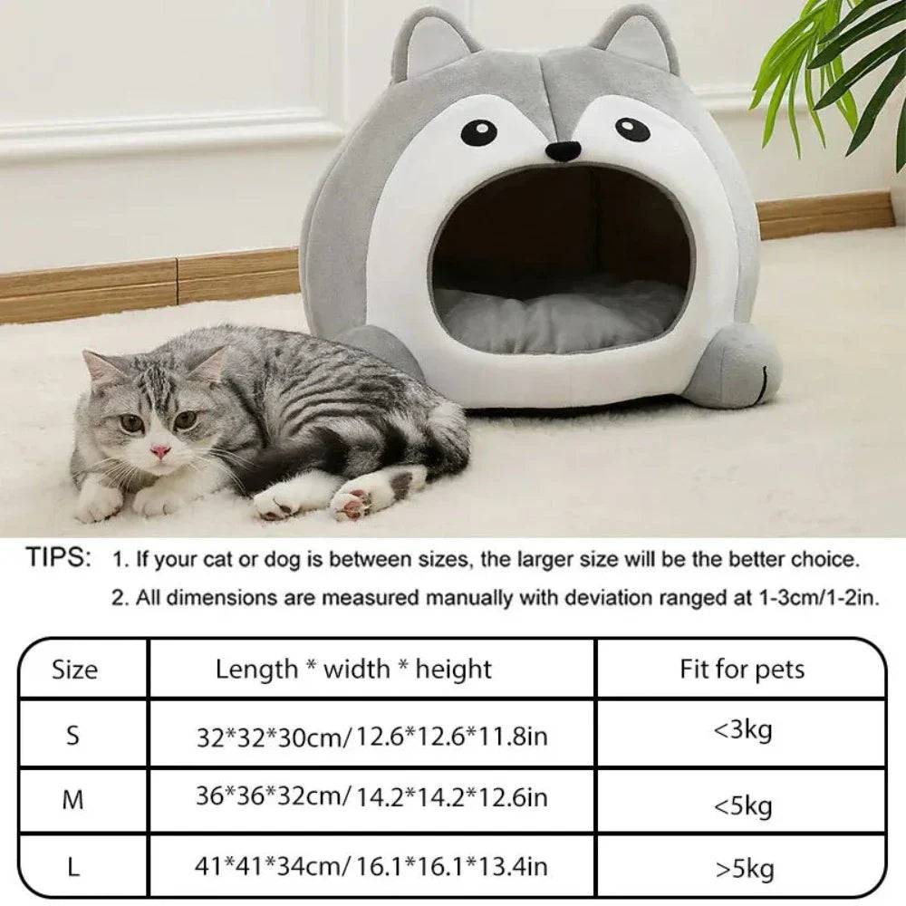 Pet House with a Cartoon Fox Design