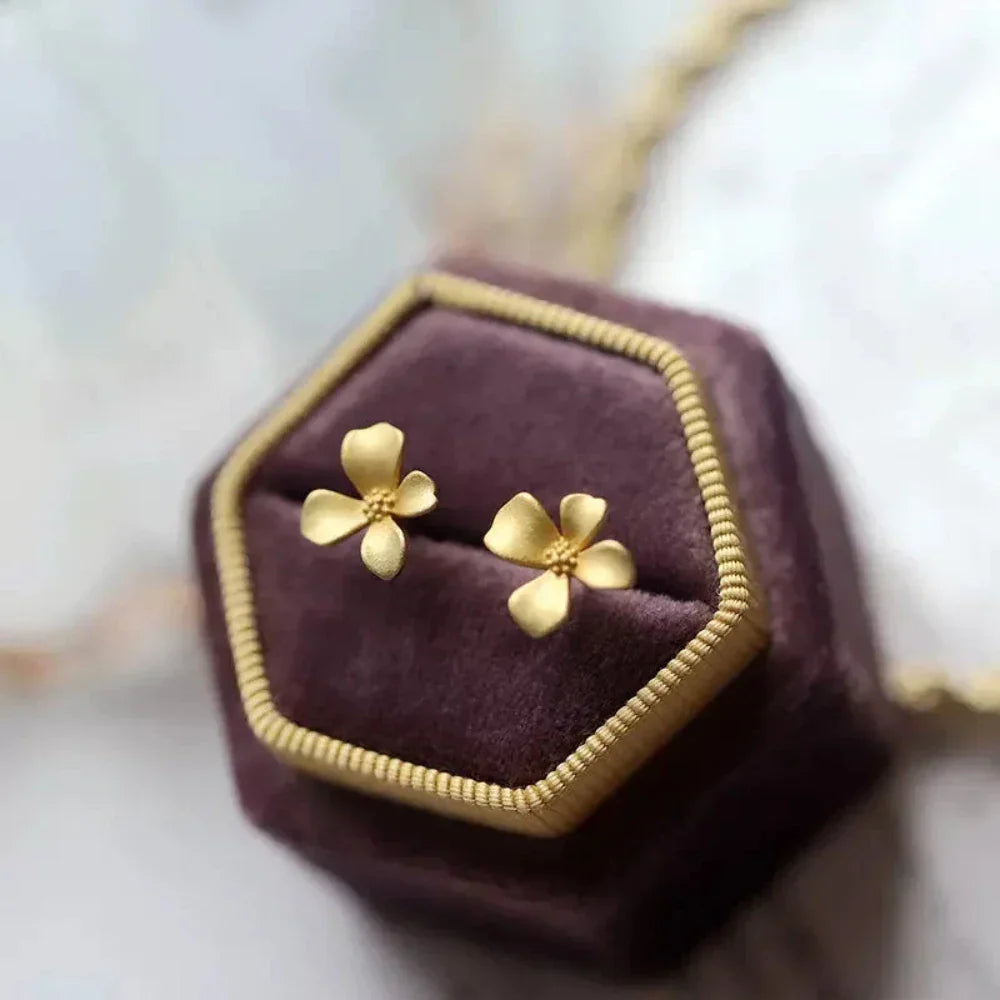 Floral Stud Earrings for a Subtle and Elegant Look