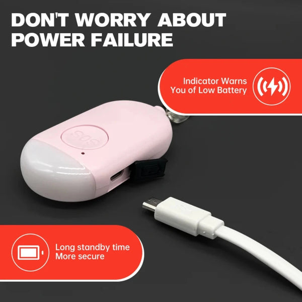 Safety Alarm with LED - Powerful 130dB Siren
