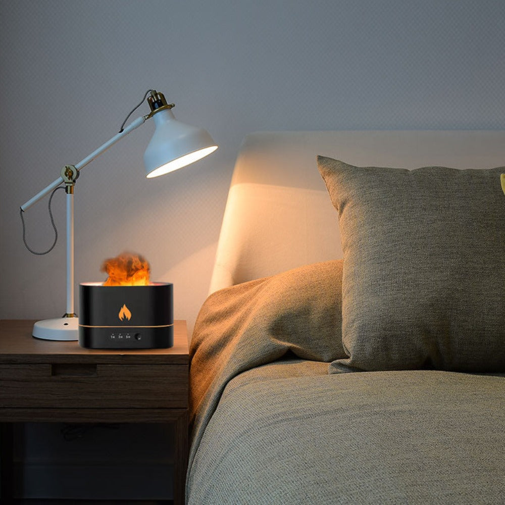 Essential Oil Diffuser with Fiery Effect and Timer