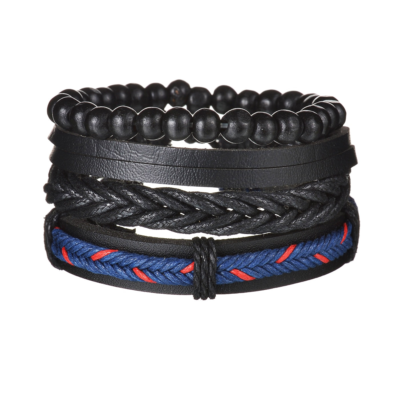 Contemporary Men's Layered Wristband