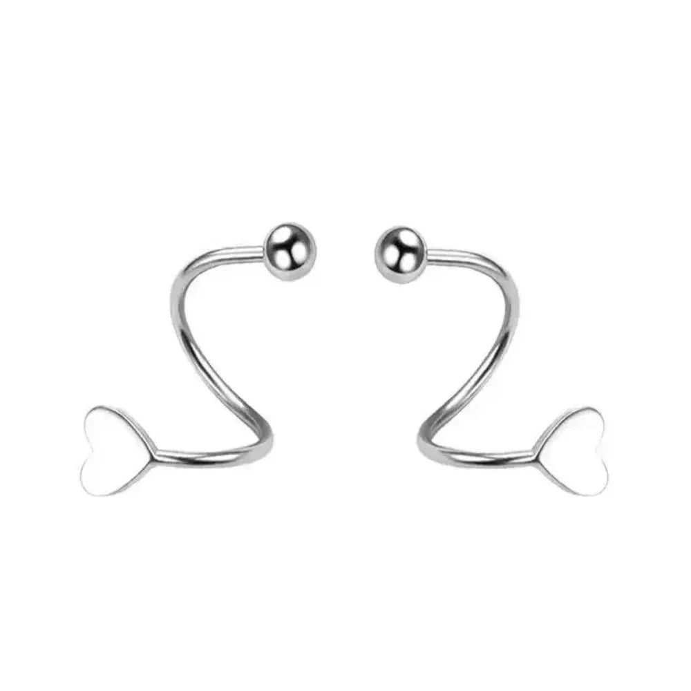 Spiral Earrings with a Delicate Design