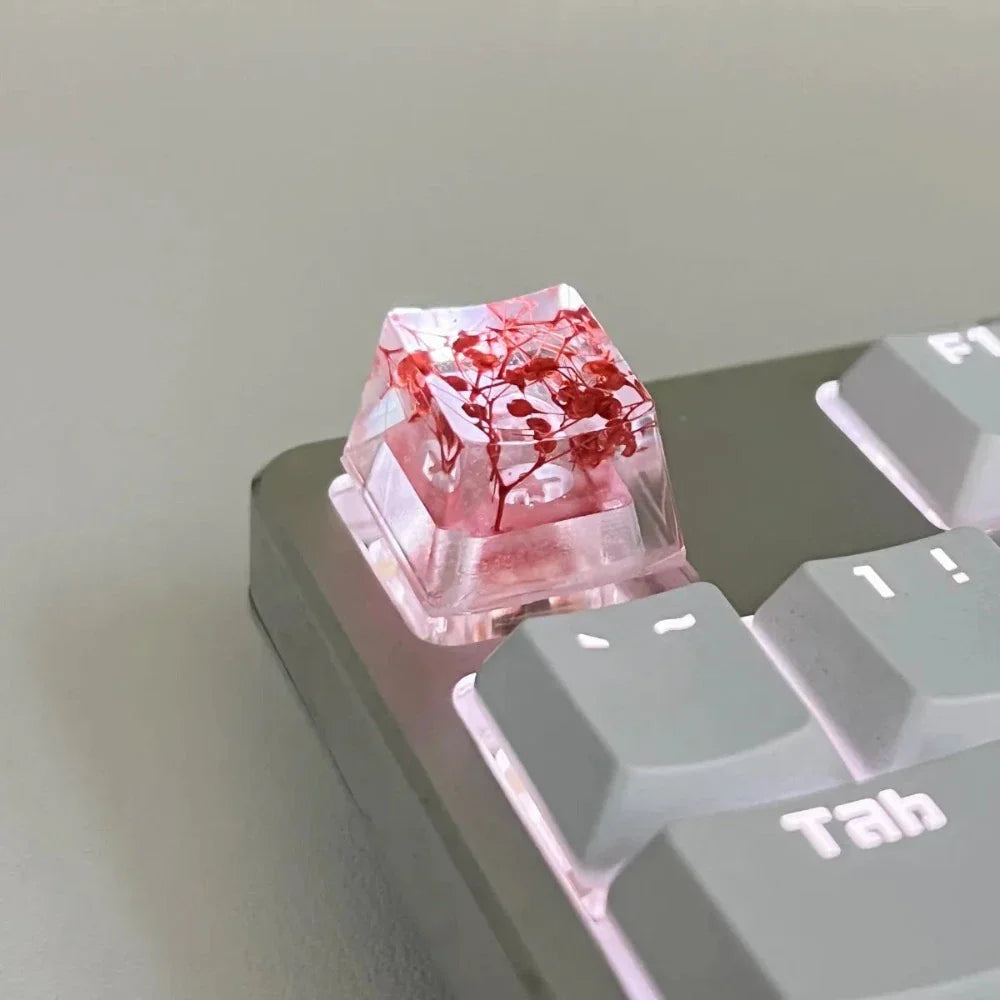 Mechanical Keyboard Keycap with Floral Design