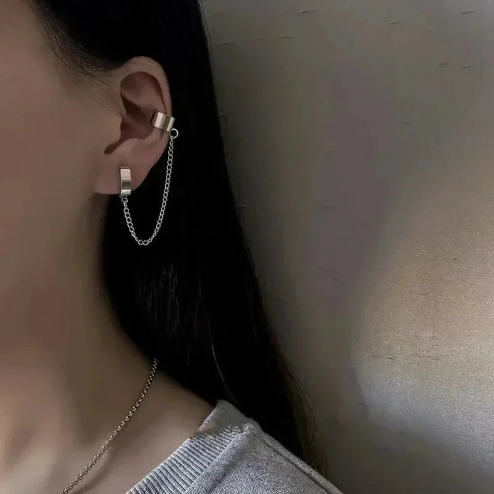Faux Cuff Clip Drop Earring for a Striking Look