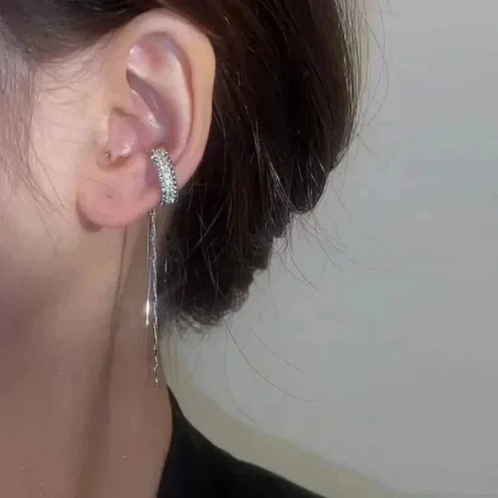 Faux Cuff Clip Drop Earring for a Striking Look