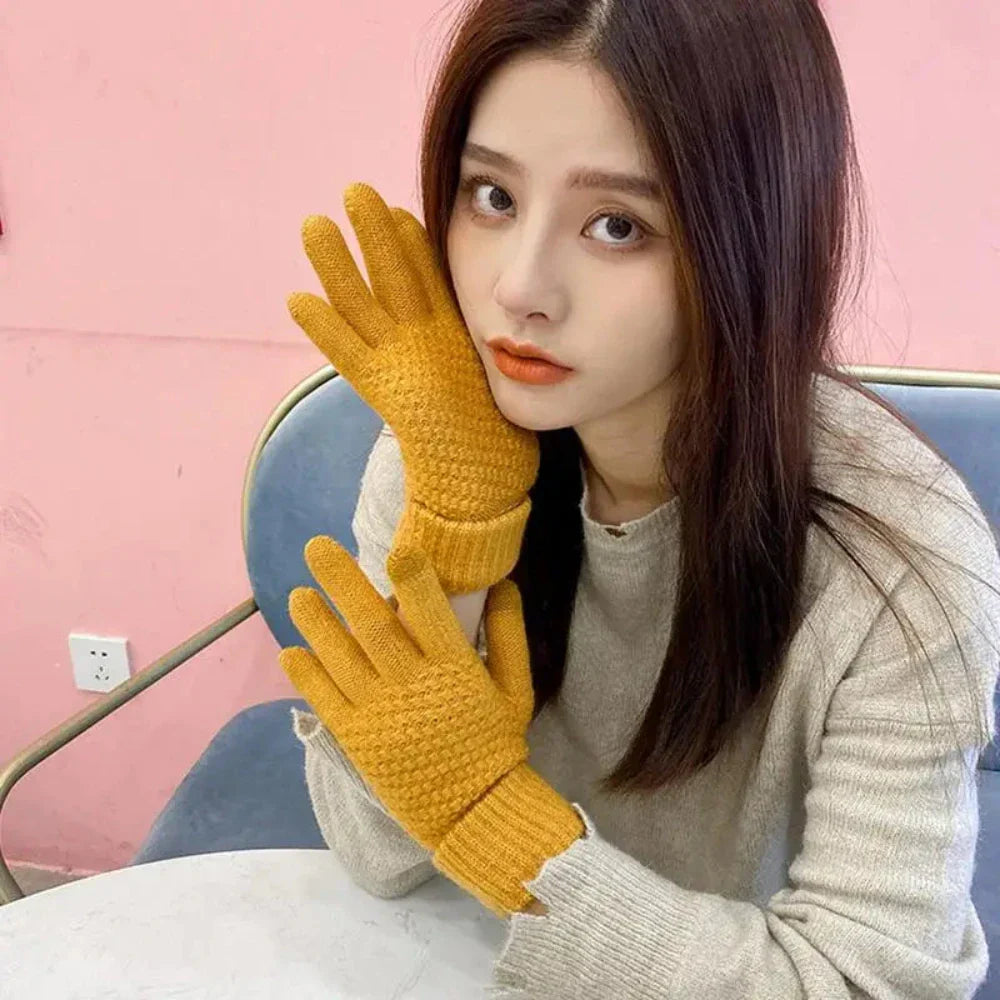 Full Finger Heated Touch Screen Gloves for Women