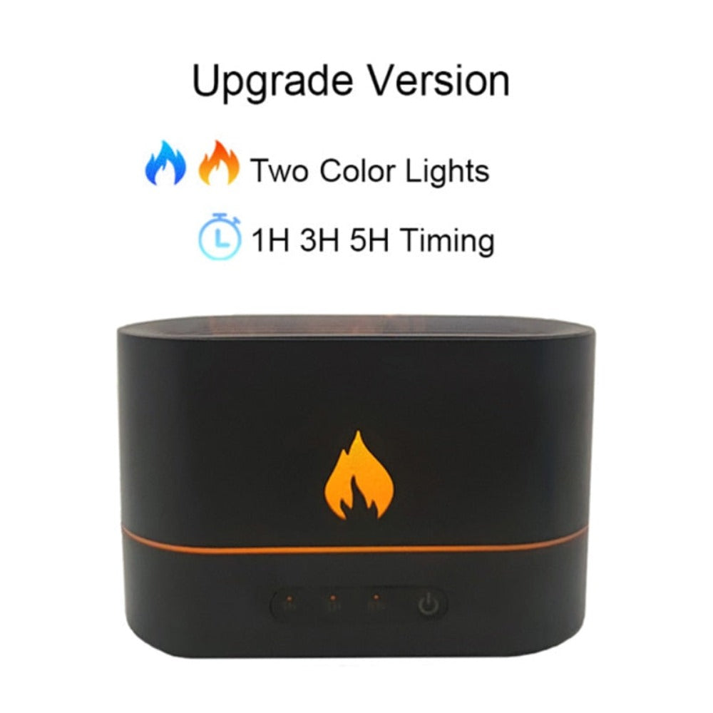 Essential Oil Diffuser with Fiery Effect and Timer