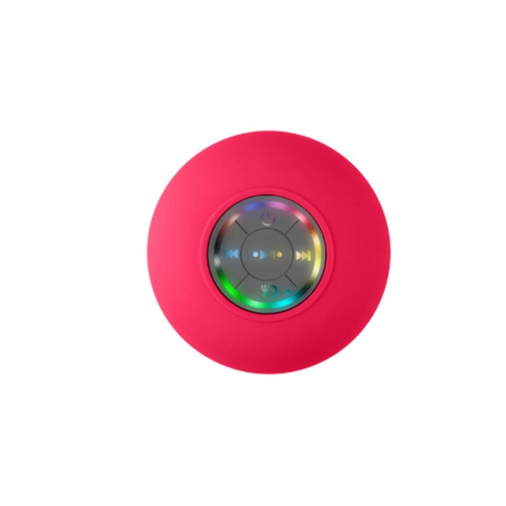 Compact Waterproof Bluetooth Speaker with RGB Lighting