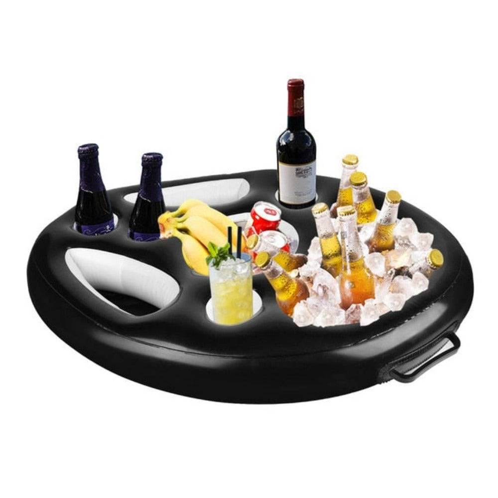 Inflatable Floating Tables for Food and Drinks in Swimming Pools